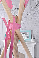 Вігвам Для Дівчинки, Рожевий, Індивідуальний Набір, Повний Комплект, підвіска сердечко в подарунок, фото 9