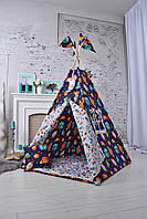 Вігвам Дитячий з Планетами, індивідуальний набір, дитяча палатка підвіска місяць в подарунок, фото 2