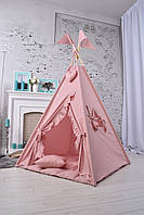 Вігвам для дівчинки пудровий повний комплект, фото 3