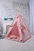 Вігвам для дівчинки пудровий повний комплект, фото 2