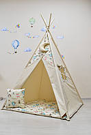 Палатка Вігвам Повітряні кулі, Індивідуальний набір, Повний комплект, Підвіска місяць у подарунок, фото 2