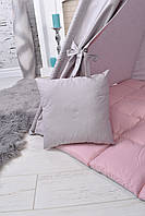 Палатка вігвам для дівчинки пудрово-сірий повний комплект, фото 6