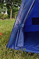 Вулична Палатка-Вігвам з водовідштовхуючої тканини 110х110х180см синя, фото 3