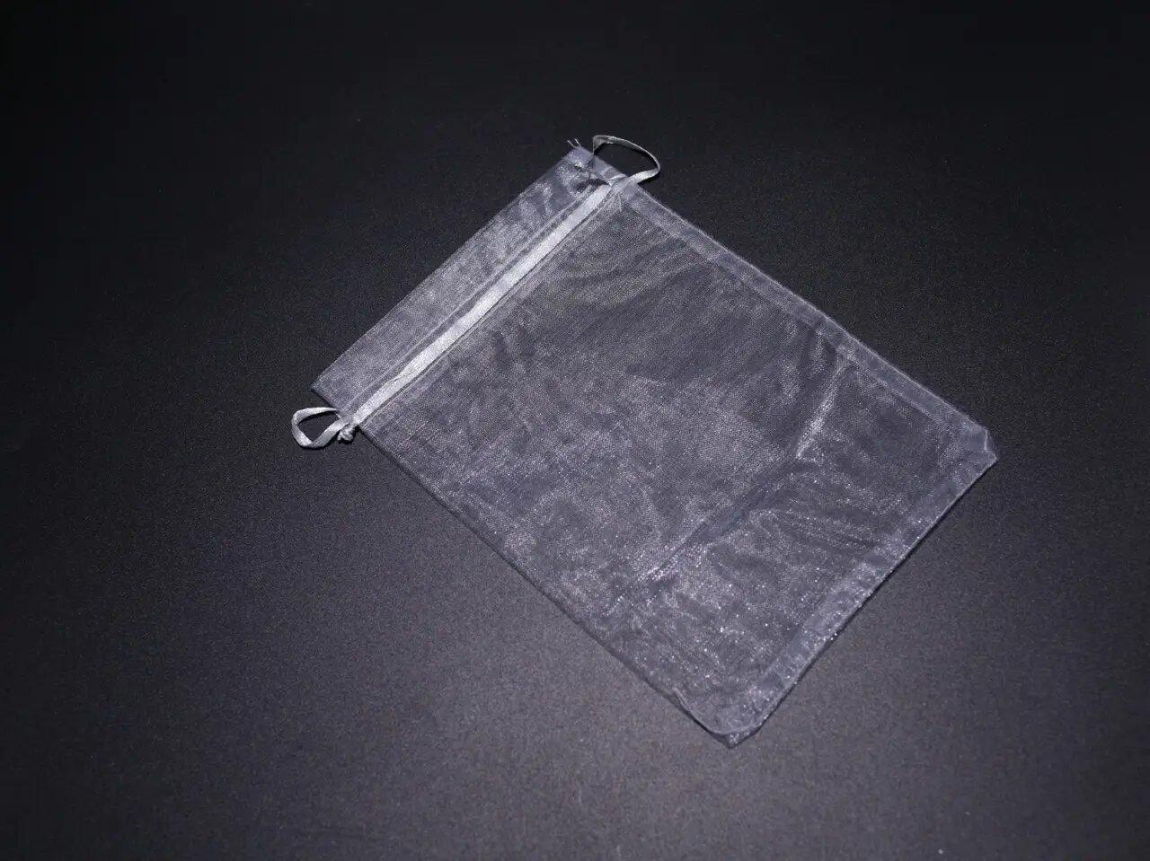 Подарункові мішечки з органзи. Колір сріблястий. 13х18см / Подарункові мішечки з органзи. Колір сріблястий. 13х18см, фото 1