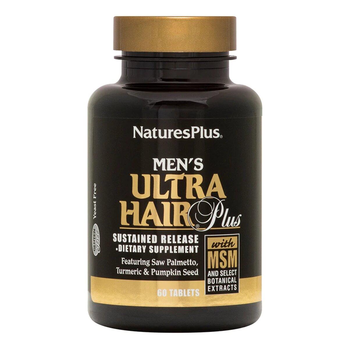 Комплекс для Зростання Оздоровлення Волосся для Чоловіків, Ultra Hair, Natures Plus, 60 таблеток