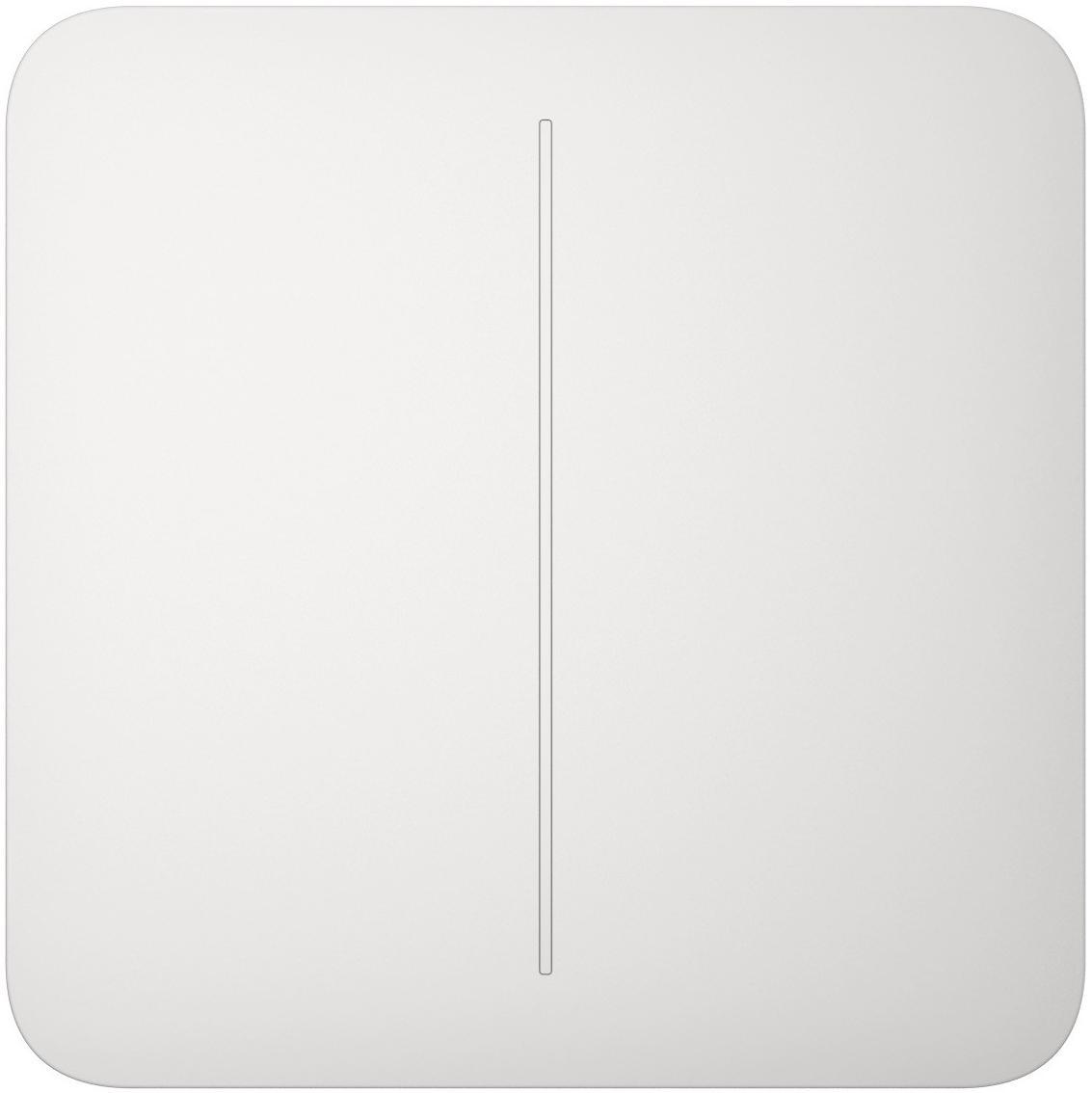 Кнопка для двоклавішного вимикача Ajax SoloButton (2-gang) white, фото 1