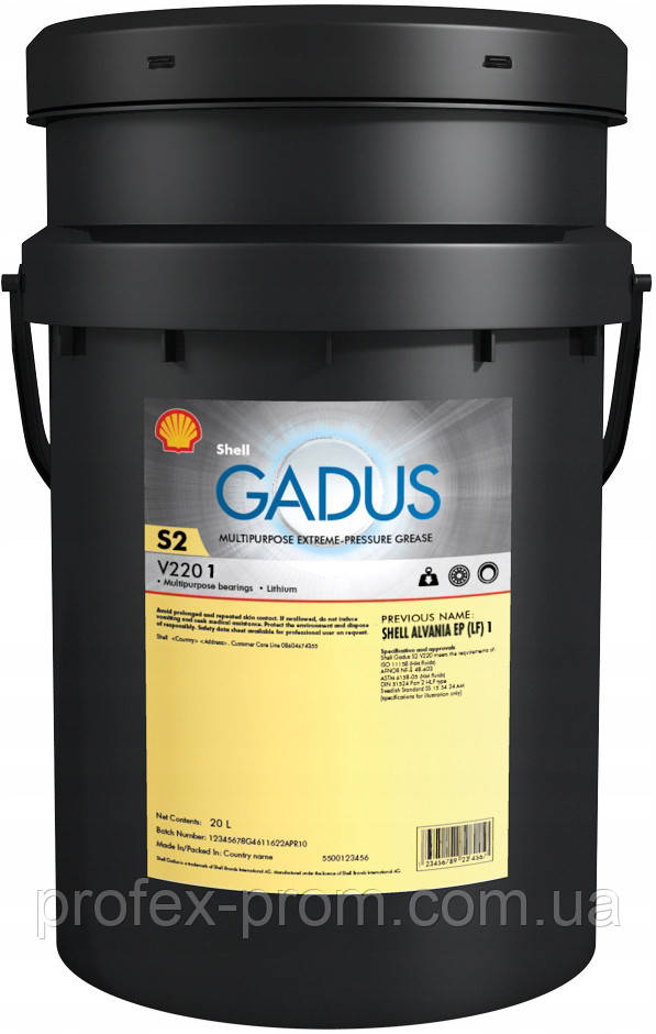 Тверде мастило Shell Gadus S2 V220 1, 18кг (шт.)