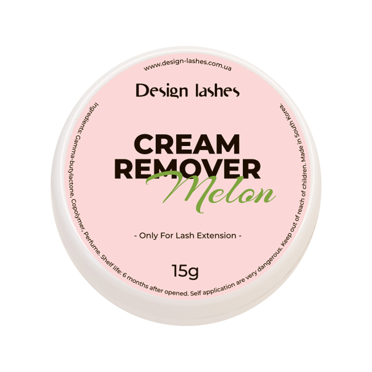 Кремовий ремувер "Design Lashes", диня, 15 г