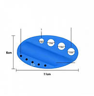Овальная силиконовая подставка для капс - колпачков и машинки ( Синий )