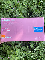 Рукавички ніжно-рожеві, 50 пар, розмір М