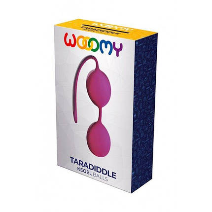 Вагінальні кульки Wooomy Taradiddle Magenta Kegel Ball, фото 4