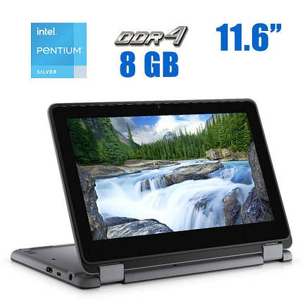 Ноутбук-трансформер Dell Latitude 3120 2-in-1 / 11.6" (1366x768) IPS Touch / Intel Pentium Silver N6000 (4, фото 2