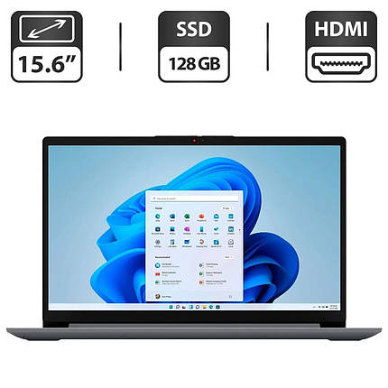 Новий ультрабук Lenovo 1 14ADA05/15.6"/Athlon Silver 3050U 2 ядра 2.3GHz/4GB DDR4/128GB SSD/AMD Radeon/Webcam, фото 2