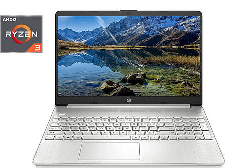 Нетбук HP 15-ef1041nr/15.6"/Ryzen 3 3250U 2 ядра 2.6GHz/8GB DDR4/256GB SSD/AMD Radeon/Win10/Webcam, фото 2