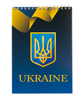 Блокнот на пружине сверху UKRAINE А-5 48 листов