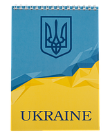 Блокнот на пружине сверху UKRAINE А-5 48 листов