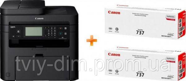 Купить МФУ Canon i-SENSYS MF237w c Wi-Fi (1418C170AA) + 2 картриджа ...
