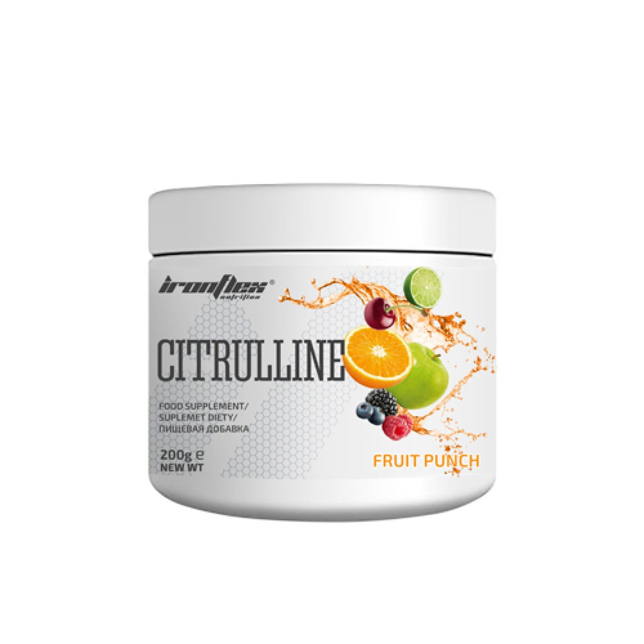 Цитрулін малат IRONFLEX CITRULINE 200 грам з смаковими наповненнями