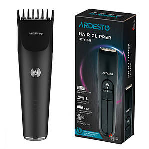 Машинка для стрижки Ardesto HC-Y22-B мережа+акум. насадок-1 сталь+кераміка чорний