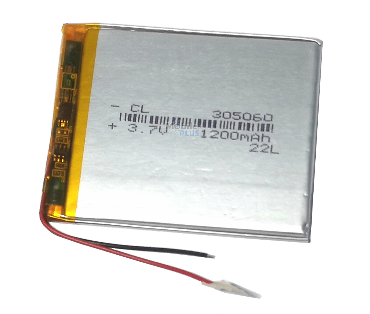 Акумулятор з контролером універсальний 60*50*3mm (Li-ion, 3.7V, 305060, 1200 mAh), фото 1