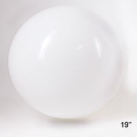 Латексный воздушный шар-гигант без рисунка Show Белый, 19" 47,5 см