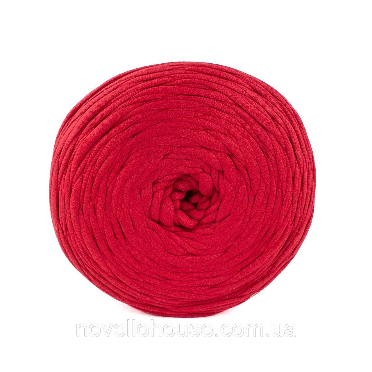 Трикотажна бобінна пряжа яскраво червоний, фото 1