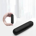 Вібропуля акумуляторна Wo-sex матова, міні вібратор, 10 режимів. Чорна, фото 3