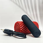 Вібропуля акумуляторна Wo-sex матова, міні вібратор, 10 режимів. Чорна, фото 4