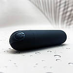 Вібропуля акумуляторна Wo-sex матова, міні вібратор, 10 режимів. Чорна, фото 6