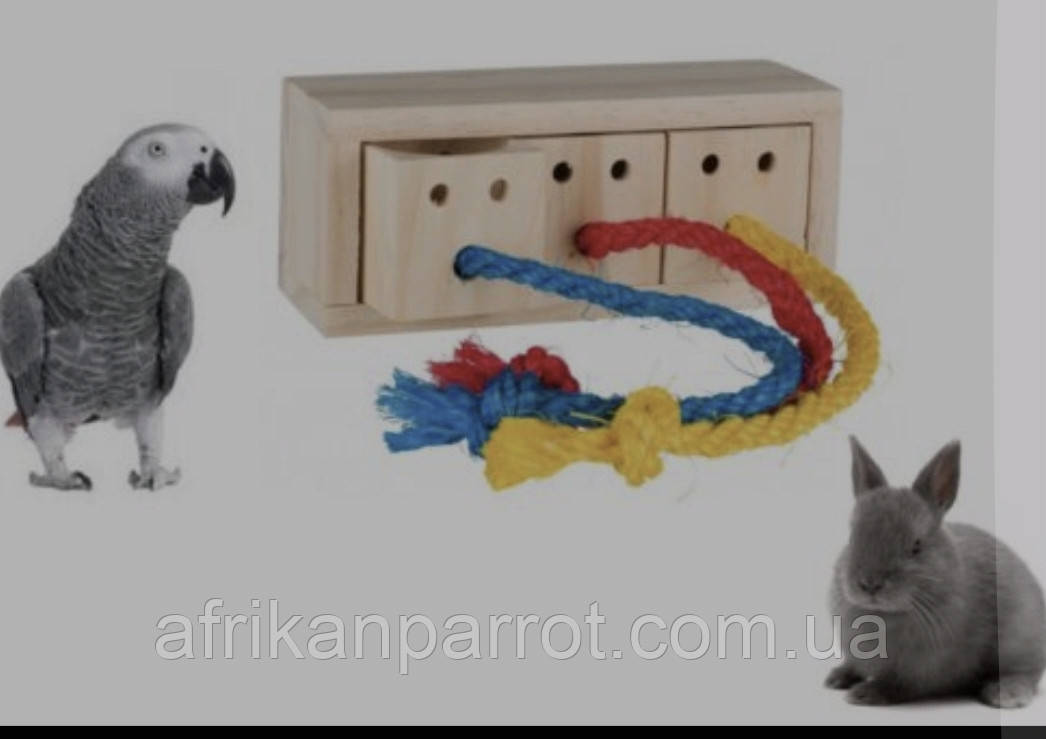 Дерев'яна іграшка TRIXIE для ласощів Куб, фото 1