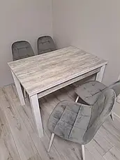 Стіл обідній Марсель Fusion Furniture, колір білий / Урбан лайт, фото 4