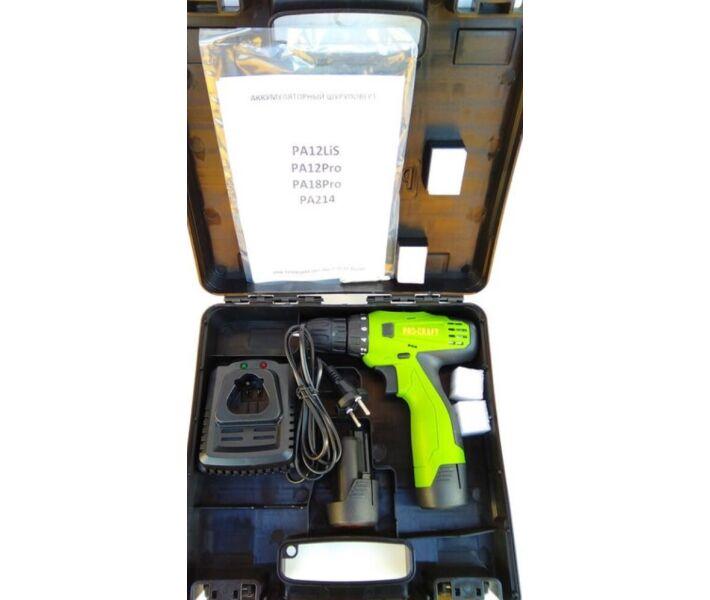 Шурупокрут акумуляторний Procraft РА-12PRO, дві батареї