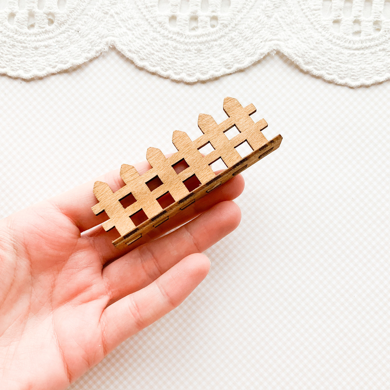 Мініатюра Паркан огорожа для діорами 8*3 см Коричневий, фото 1