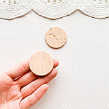 Мініатюра обробна дошка кругла 3.7 см, фото 2