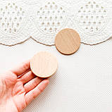 Мініатюра обробна дошка кругла 5 см, фото 2