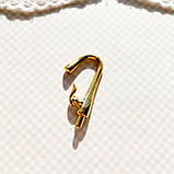 Мініатюра змішувач для раковини 3*1.5 см Золотий, фото 2