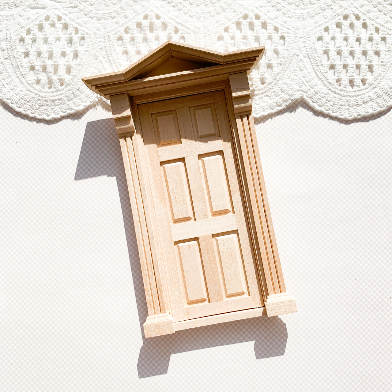 Мініатюра двері вхідні з козирком 20.5*13 см, фото 1