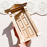 Мініатюра двері вхідні з козирком 20.5*13 см, фото 2