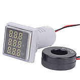 AC Цифровий Вольтметр/амперметр/частомір змінного струму LED AC 60-500V 100A, фото 2
