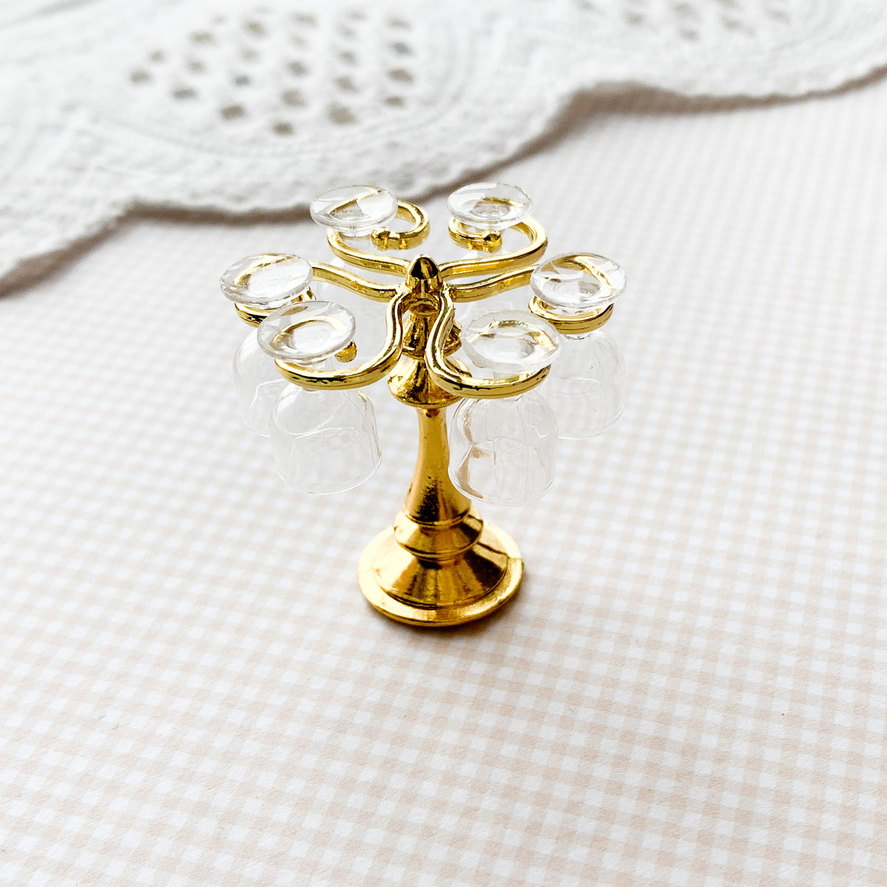 Мініатюра тримач для келихів 4*3.5 см Золото, фото 1