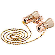 Театральний бінокль SIGETA TEATRUM C 3x25 (з ланцюжком) Gold, фото 3