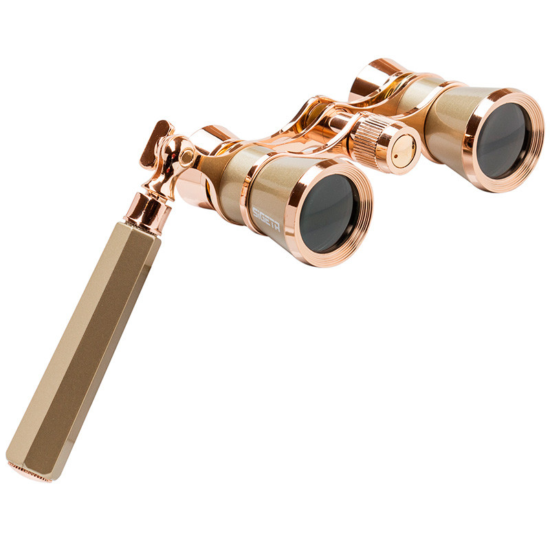 Театральний бінокль SIGETA TEATRUM L 3x25 (лорнет) Gold, фото 1