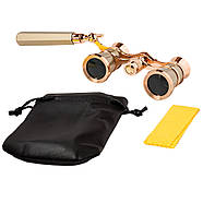 Театральний бінокль SIGETA TEATRUM L 3x25 (лорнет) Gold, фото 4