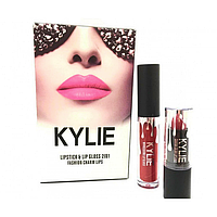 Набор помада + блеск Kylie Lipstick Lip Gloss 2 in 1 Fachion Charm Lips