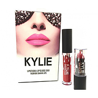 Набір помада + блиск Kylie Lipstick Lip Gloss 2 in 1 Fachion Charm Lips