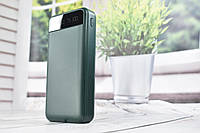 Power Bank Smart Intelligent Fast Charging Павербанк портативний зарядний пристрій 20000mAh Green