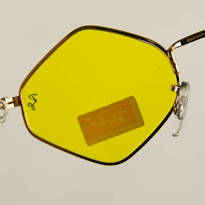 Сонцезахисні окуляри RAY BAN UV400 (арт. RB3567) жовті лінзи, фото 6