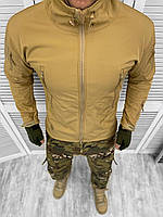 Тактическая куртка военная койот софтшел с капюшоном армейская софт шел soft shell softshell