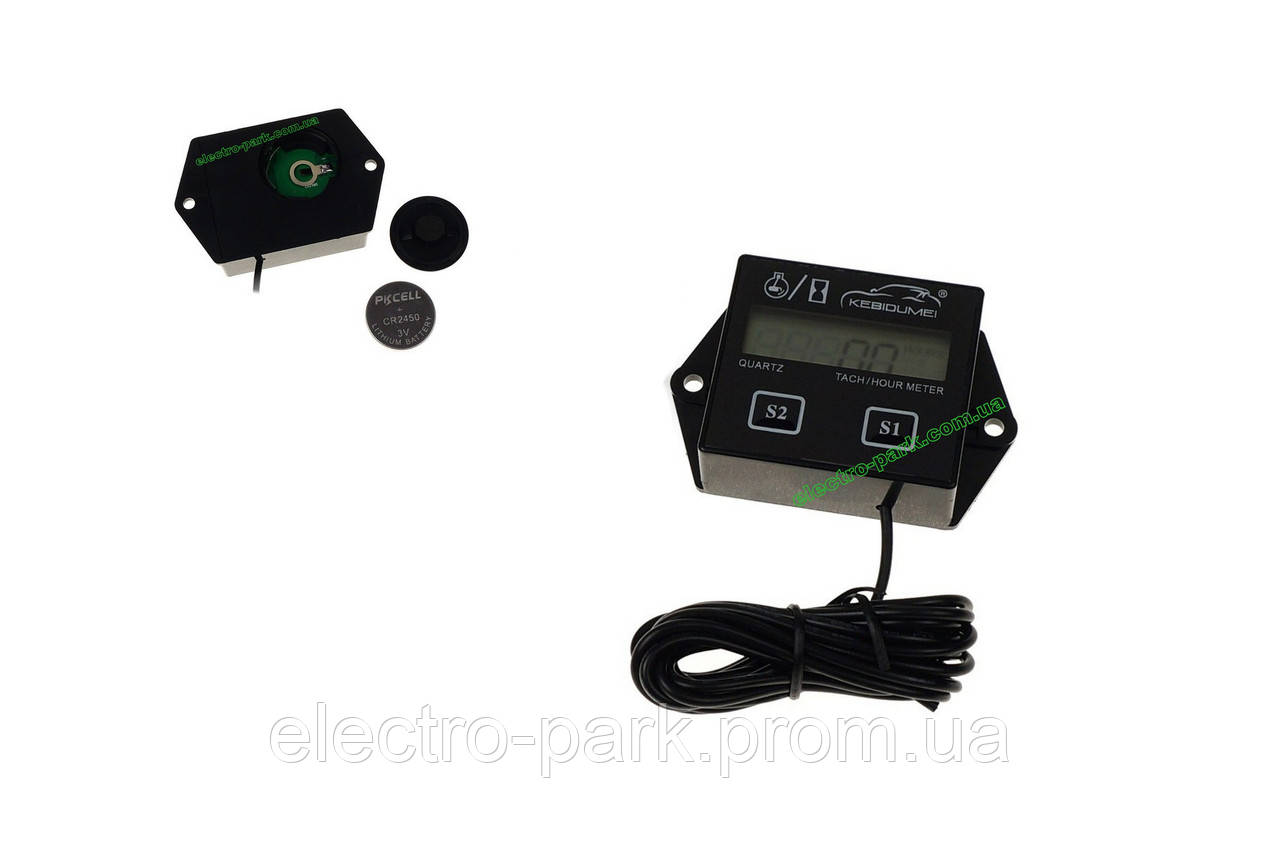 Цифровий тахометр з лічильником мотогодин ТС-011 (знімна батарея) (ID ...