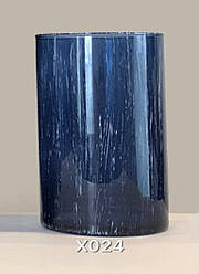 Ваза для квітів скляна Блу 20 см